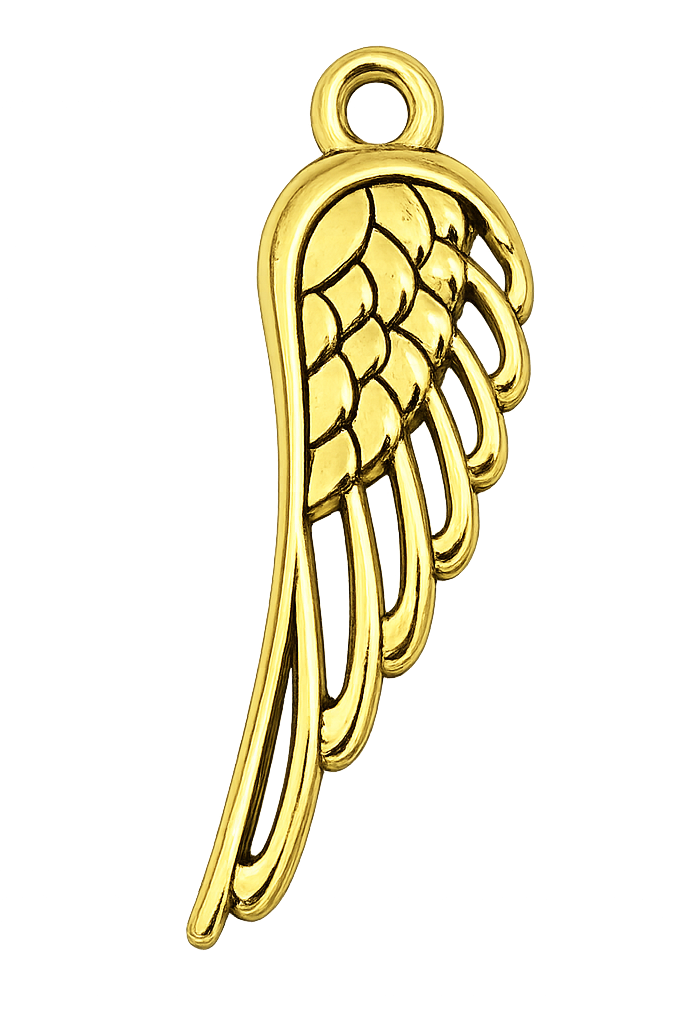 Aile d'ange longue dorée