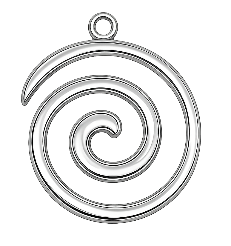 Mini spirale argentée