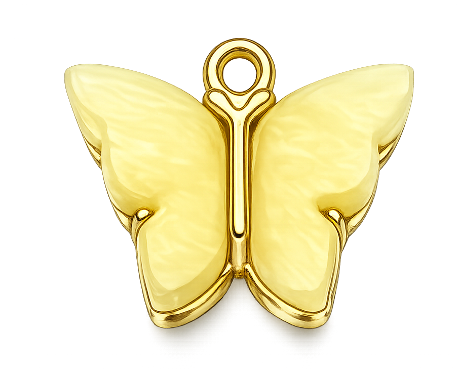 Papillon jaune doré