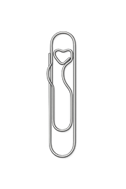 TROMBONE STYLO COEUR ARGENTÉ