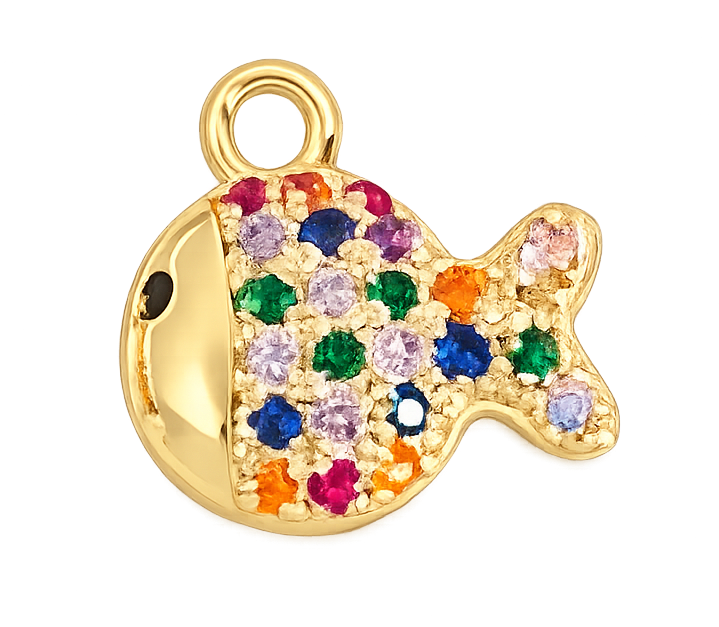 Poisson coloré doré