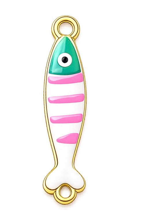 Poisson rayé doré