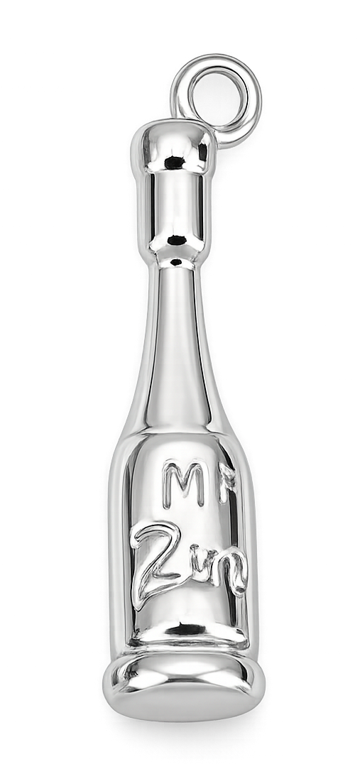 Bouteille argentée