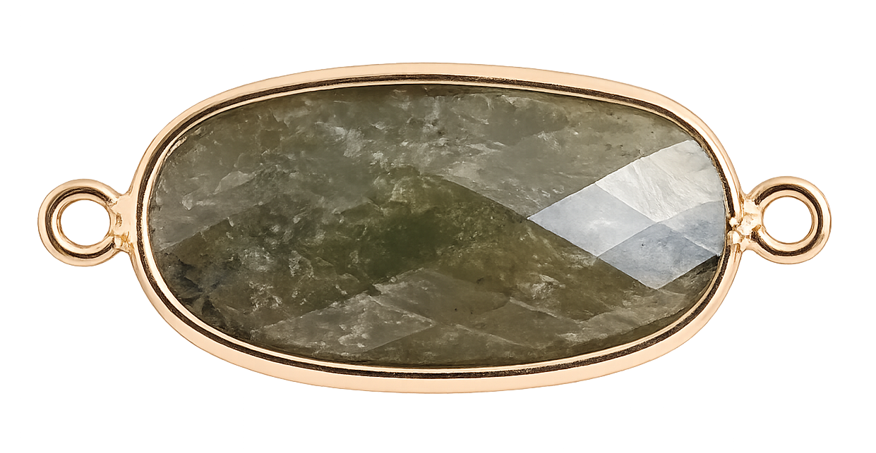 Intercalaire verte dorée