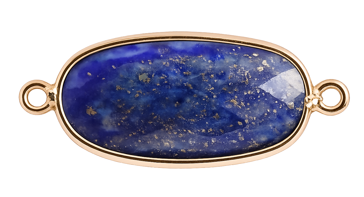 Intercalaire bleue dorée