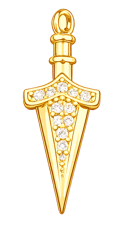 Fléchette dorée