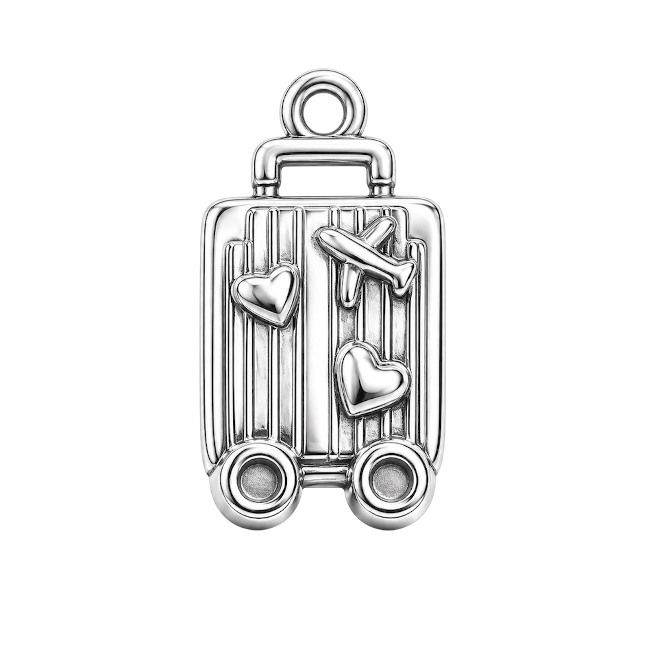Valise argentée