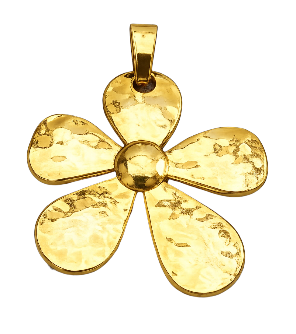 Grosse fleur dorée