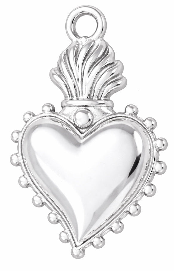 Mini coeur Ex-Voto argenté
