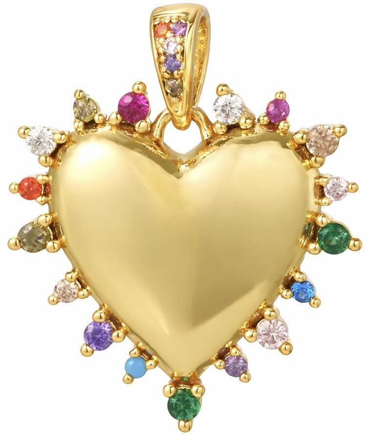 Coeur à pique doré