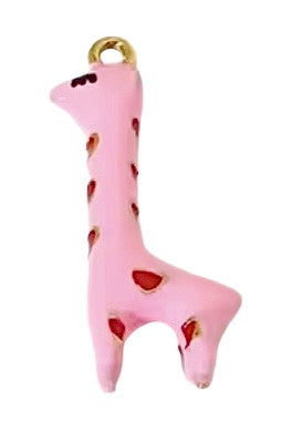 Girafe rose dorée