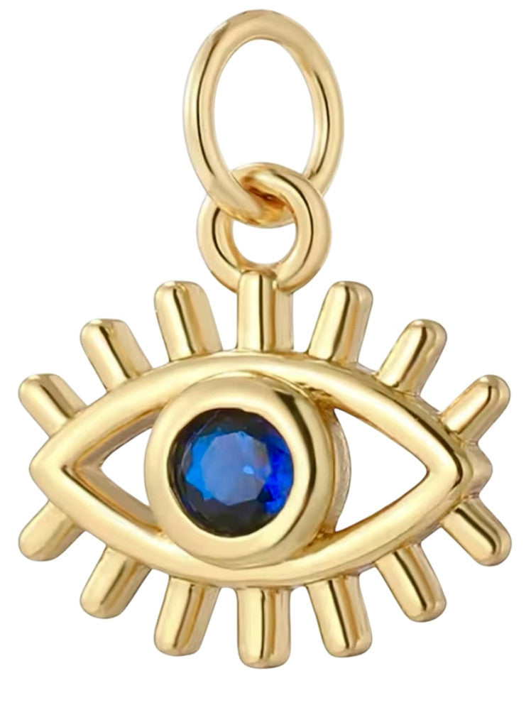 Oeil bleu doré