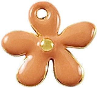 Mini fleur orange dorée