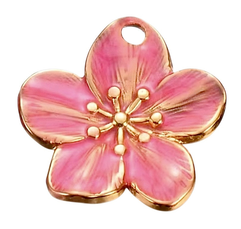 Fleur rose dorée