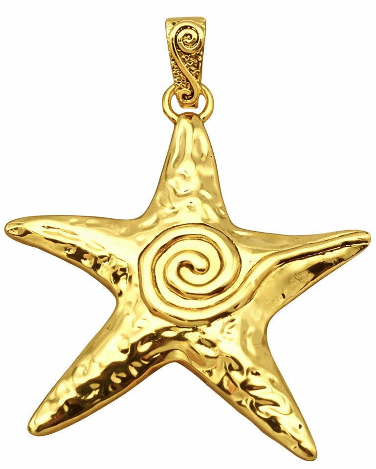 Étoile spirale dorée