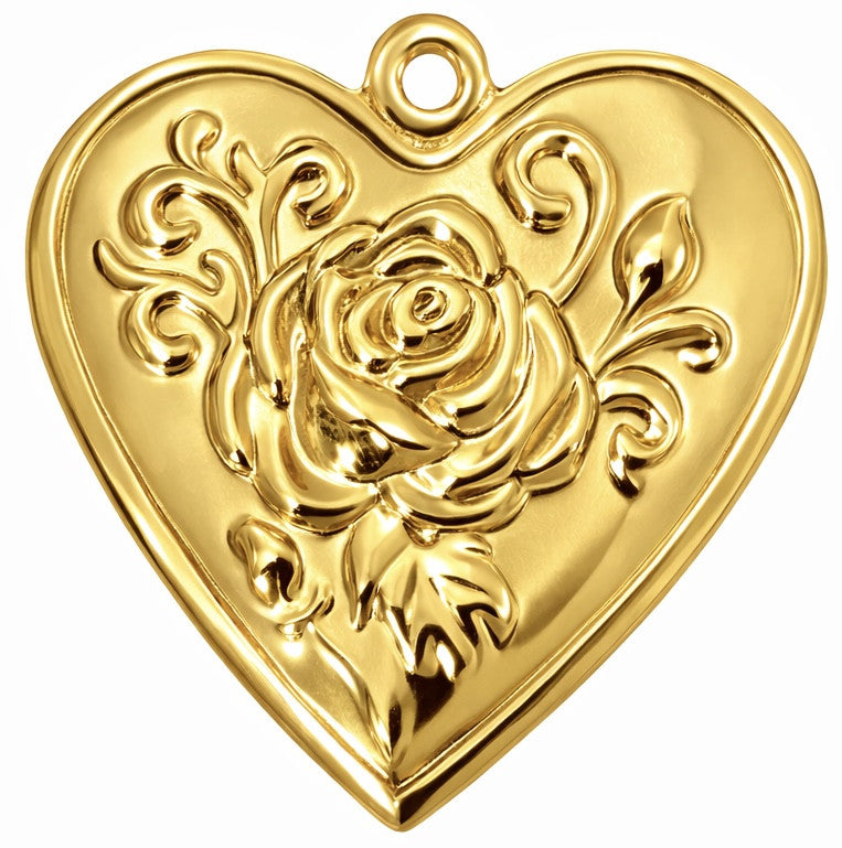 Médaillon coeur doré
