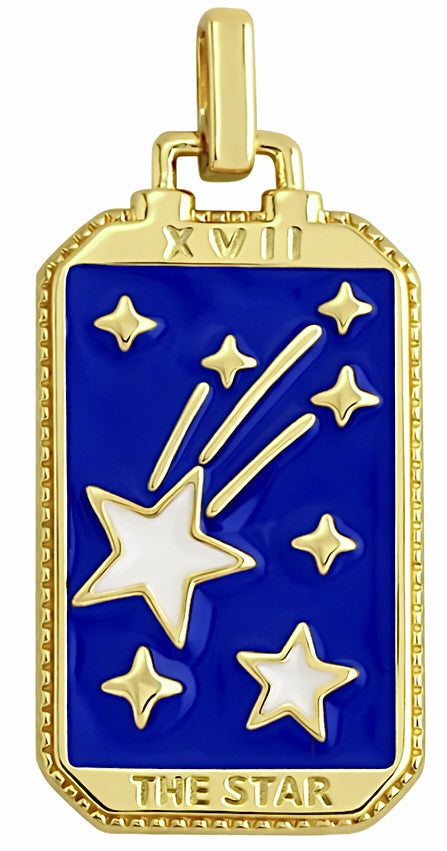 Plaque bleue dorée