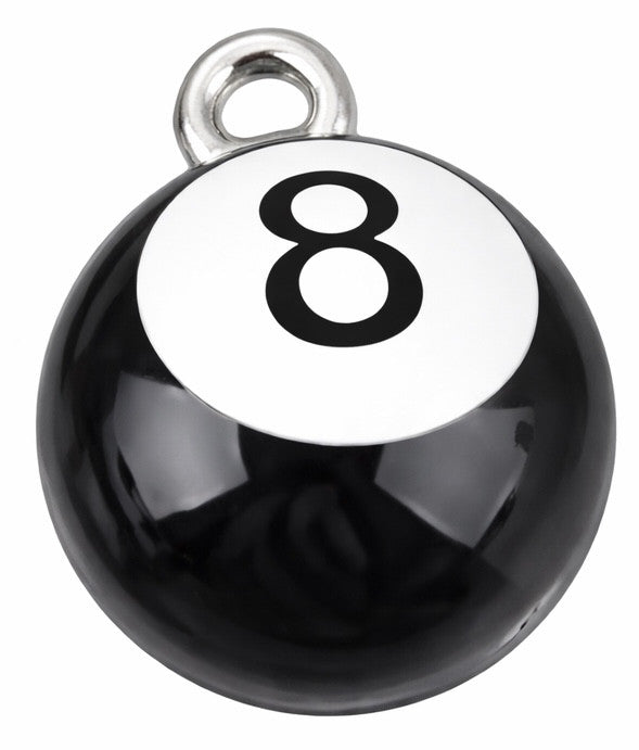 Boule de billard argentée